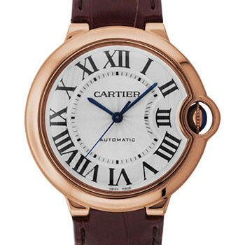 Cartier Ballon Bleu de Cartier Watch - Medium Rose Gold Case - Alligator Strap - W6900456