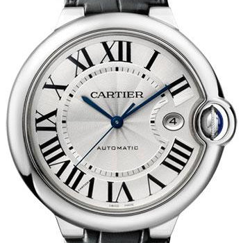 Cartier Ballon Bleu de Cartier 42 MM Watch - 42.1 mm Steel Case - Black Alligator Strap - W69016Z4