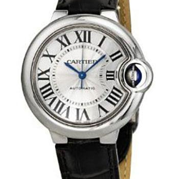 Cartier Ballon Bleu de Cartier Watch - 33 mm Steel Case - Black Alligator Strap - W6920085