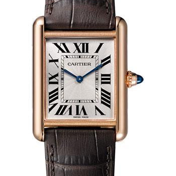 Cartier Tank Louis Cartier Watch - 33.7 mm Pink Gold Case - Brown Alligator Strap - WGTA0011