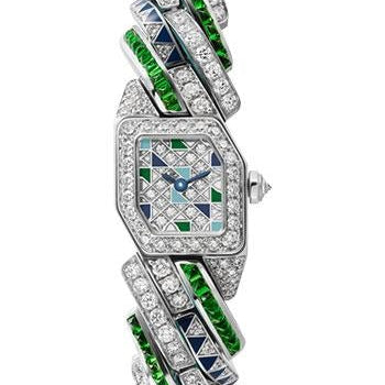 Cartier Maillon de Cartier Watch - 16 x 17 mm White Gold Case - Blue On The Dial - Bracelet - WJBJ0008