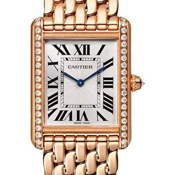 Cartier Tank Louis Cartier Watch - 33.7 mm Pink Gold Diamond Case - WJTA0021