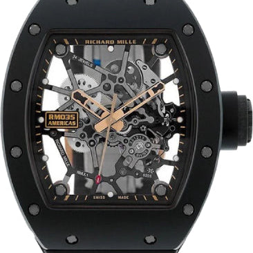 Richard Mille Limited Edition Rafael Nadal "Americas Black Toro" 48mm Openworked Dial | RM35