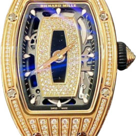 Richard Mille Lady Rose Gold Medium Set Diamond Onyx Dial | RM07-01 (8)