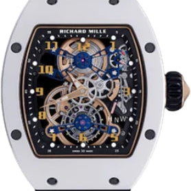 Richard Mille Chronograph Manual Winding Tourbillon ATZ Ceramic White 48mm Openworked Dial | RM17-02 (2)