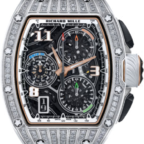 Richard Mille Lifestyle Flyback Chronograph White Gold & Medium Set Diamonds | RM72-01 (8)