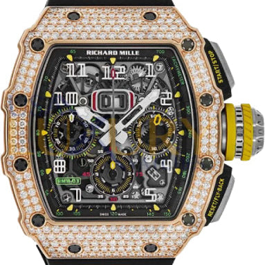 Richard Mille Flyback Chronograph Diamond Set Rose Gold | RM11-03 (1)