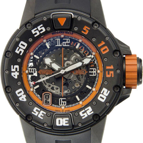Richard Mille Titanium Transparent Skull Orange Automatic 47mm | RM028-AJTI