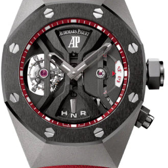 Audemars Piguet Royal Oak Concept Gmt Tourbillon44mm Openworked Titanium Rubber Hand-Wound - 26588IO.OO.D067CA.01
