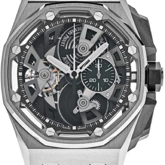 Audemars Piguet Royal Oak Offshore Tourbillon Chronograph Black Stainless Steel Rubber Manual 45mm - 26421ST.OO.A002CA.01