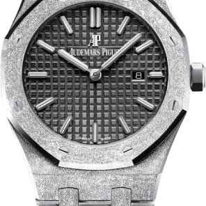 Audemars Piguet Royal Oak Frosted 33mm Quartz White Gold Black | 67653BC.GG.1263BC.02