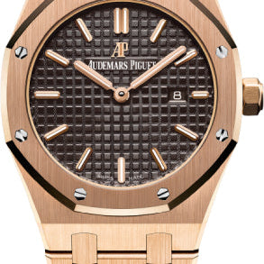 Audemars Piguet Royal Oak Quartz Ladies Rose Gold 33mm Brown Index | 67650OR.OO.1261OR.01