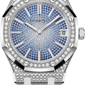 Diamond Sapphire Paved Dial | 15512BC.ZZ.1322BC.01