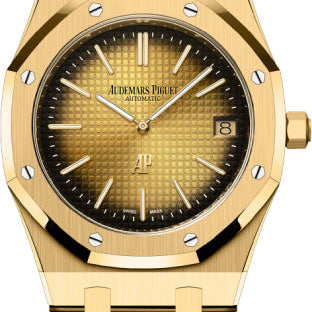 Audemars Piguet Royal Oak Jumbo Extra-Thin "50th Anniversary" Yellow Gold Smoked Yellow Dial 39mm | 16202BA.OO.1240BA.01