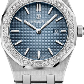 Audemars Piguet Royal Oak Quartz 33mm Titanium Diamond Blue Dial | 67651IP.ZZ.1261IP.01