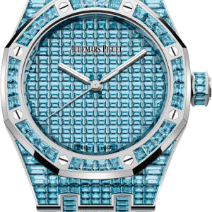 Audemars Piguet Royal Oak Selfwinding Blue Topaz 37mm "50th Anniversary" White Gold Blue Dial | 15554BC.TO.1274BC.01