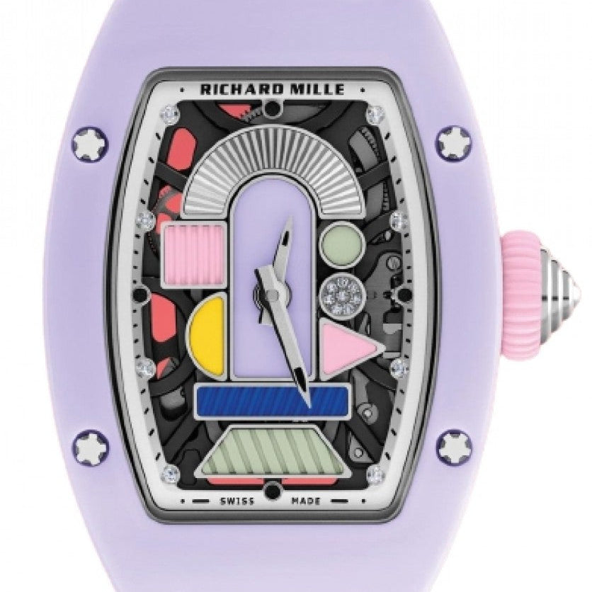 Richard Mille Automatic Winding Coloured Ceramic Lavender Pink RM 07-01 - BRAND NEW