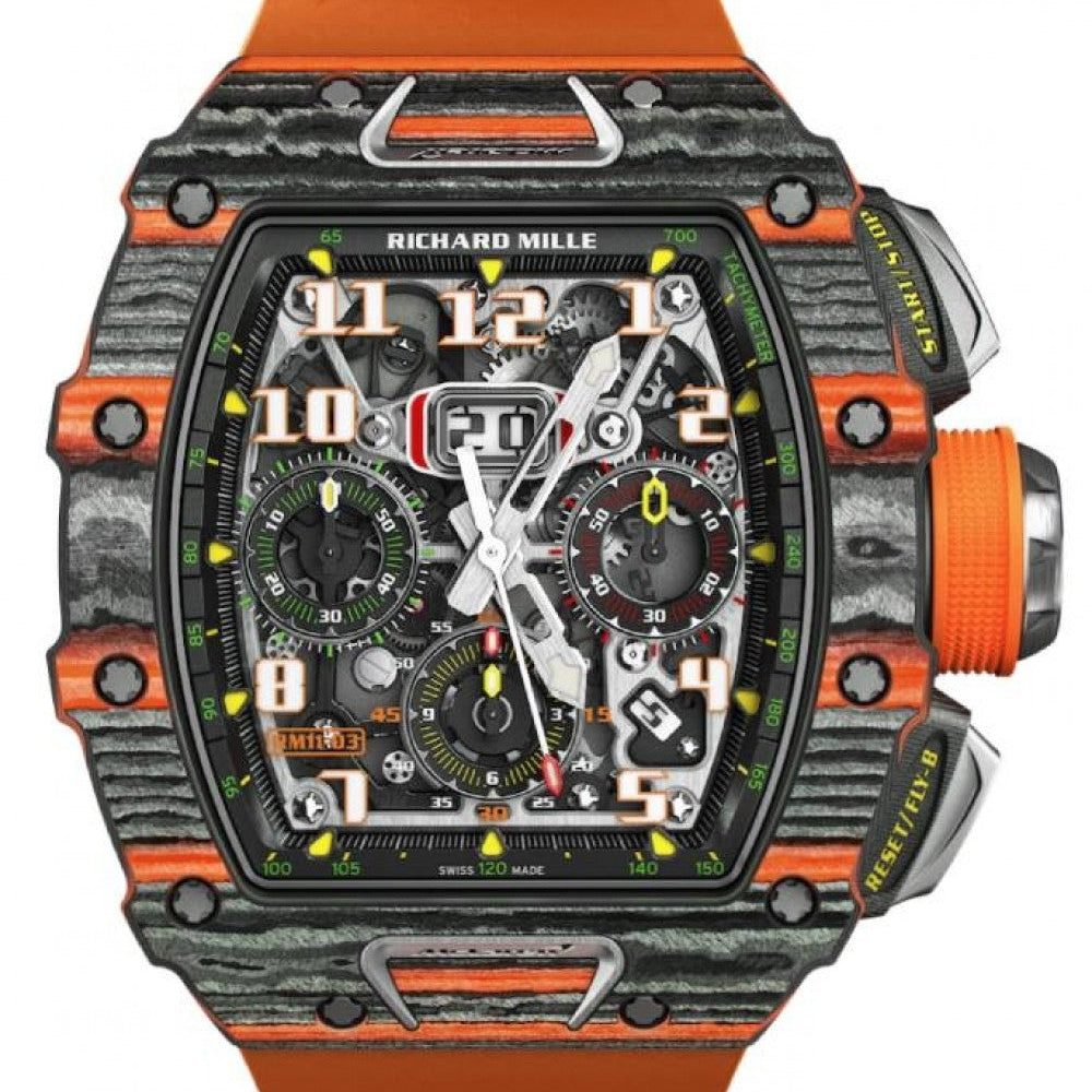 Richard Mille Automatic Flyback Chronograph McLaren Carbon TPT Orange RM 11-03