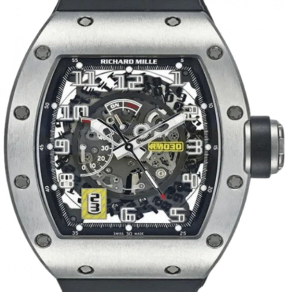 Richard Mille Automatic Winding with Declutchable Rotor White Gold RM 030 - BRAND NEW