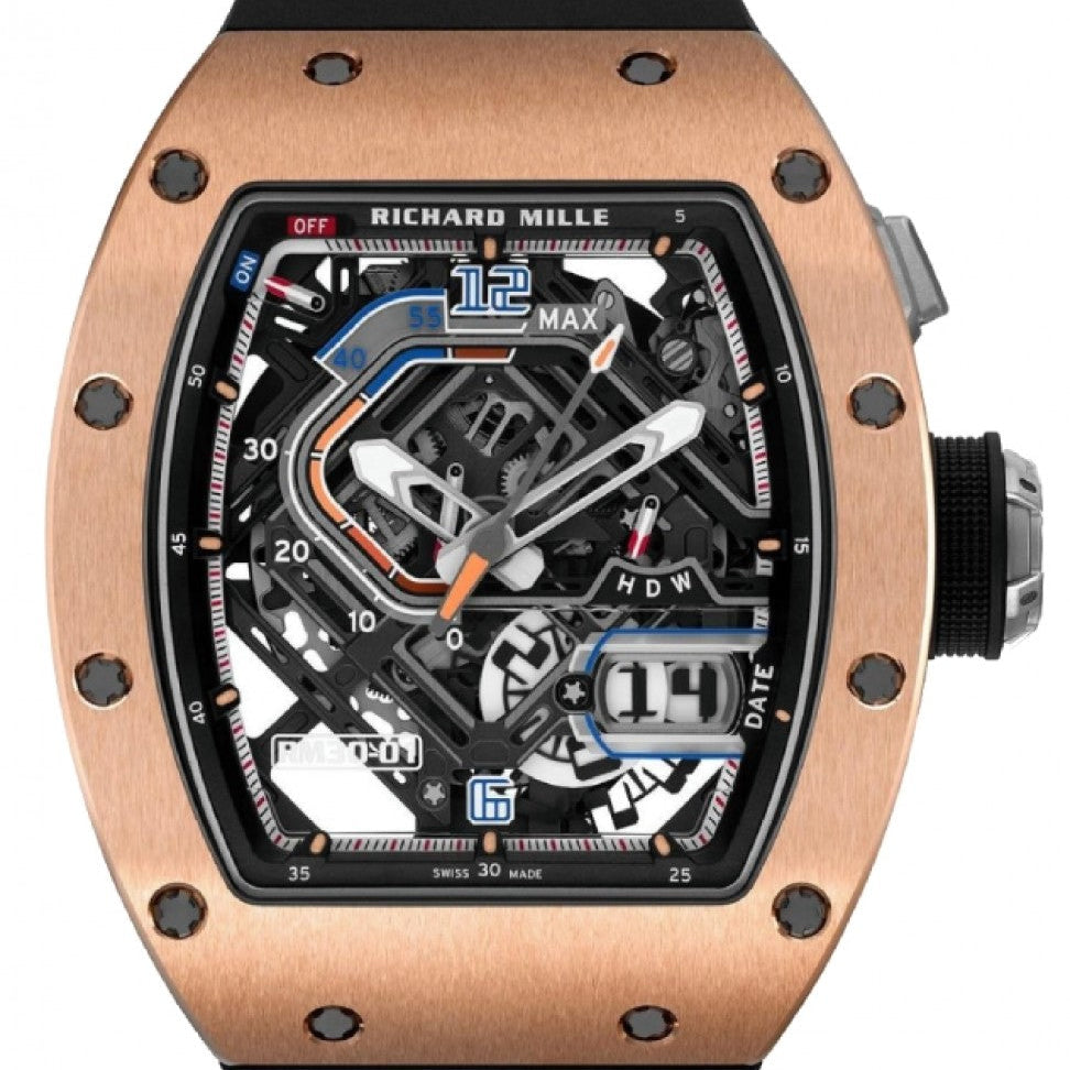 Richard Mille Automatic with Declutchable Rotor Red Gold RM 30-01 - BRAND NEW