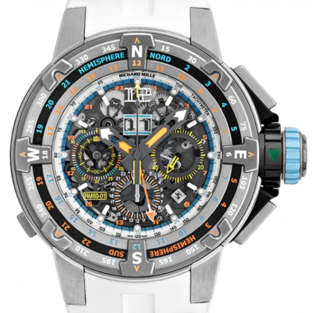 Richard Mille Automatic Flyback Chronograph Regatta "Les Voiles De St Barth" Ice Blue RM 60-01