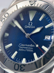 Omega Seamaster Stainless Steel Blue Dial 36mm Quartz Men’s Watch 2263.80