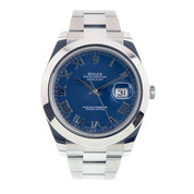 Rolex Datejust II Stainless Steel Blue Dial 41mm Automatic Men’s Watch 116300