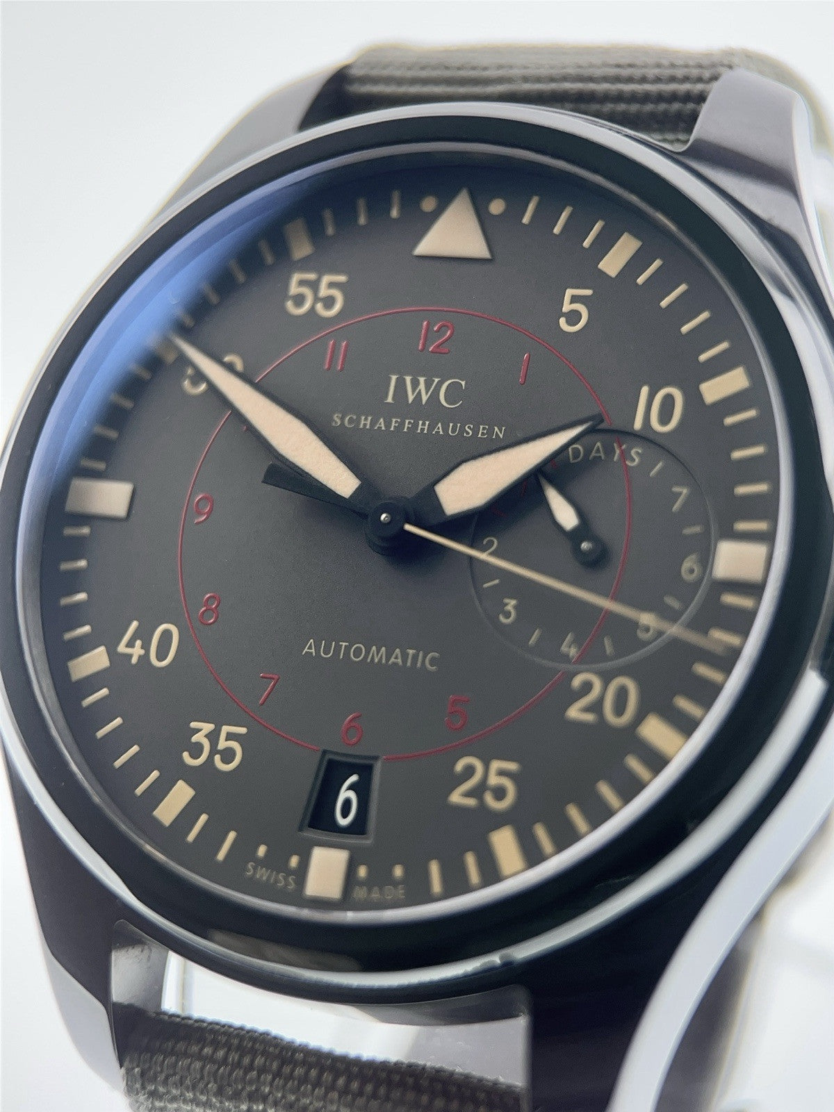 IWC Big Pilot Top Gun Ceramic Grey Dial 48mm Automatic Men’s Watch IW501902