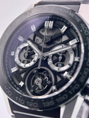 Tag Heuer Carrera Tourbillon Skeleton Dial 44mm Automatic Mens Watch CAR5A8Y