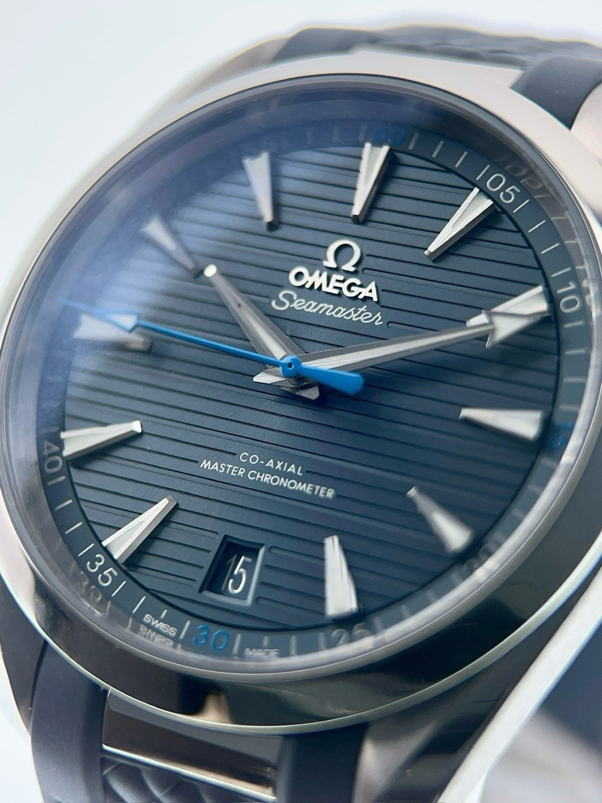 Omega Seamaster Aqua Terra Stainless Steel Blue Dial 41mm Automatic Watch