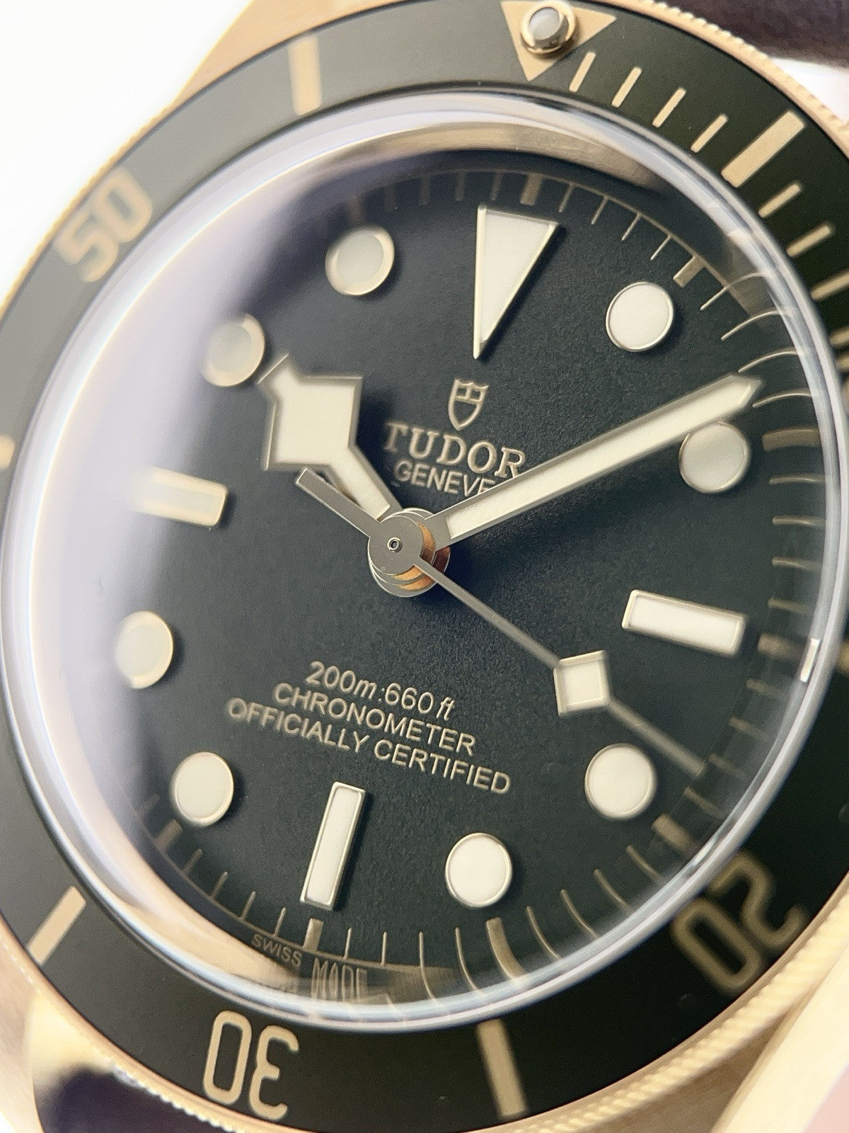 Tudor Black Bay 18k Yellow Gold Green Dial 79018V Trade for William