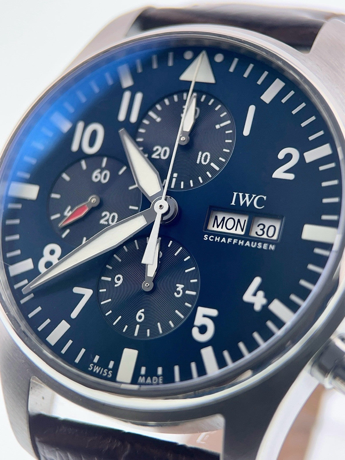 IWC Pilot Chronograph Stainless Steel Blue Dial 43mm Automatic Men’s IW377714