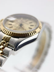 Rolex Lady-Datejust Gold/Steel Champagne Dial 26mm Automatic Womens Watch 69173