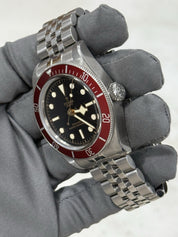 2/2024 Tudor Black Bay Men's Red Bezel Black Dial 41mm Automatic Watch