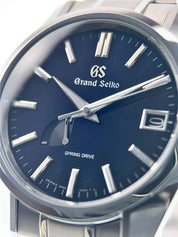 Grand Seiko Heritage Stainless Steel Blue Dial 40mm Automatic Mens Watch SBGA375