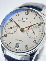 IWC Portuguese Stainless Steel Silver Dial 42mm Automatic Mens Watch IW500114