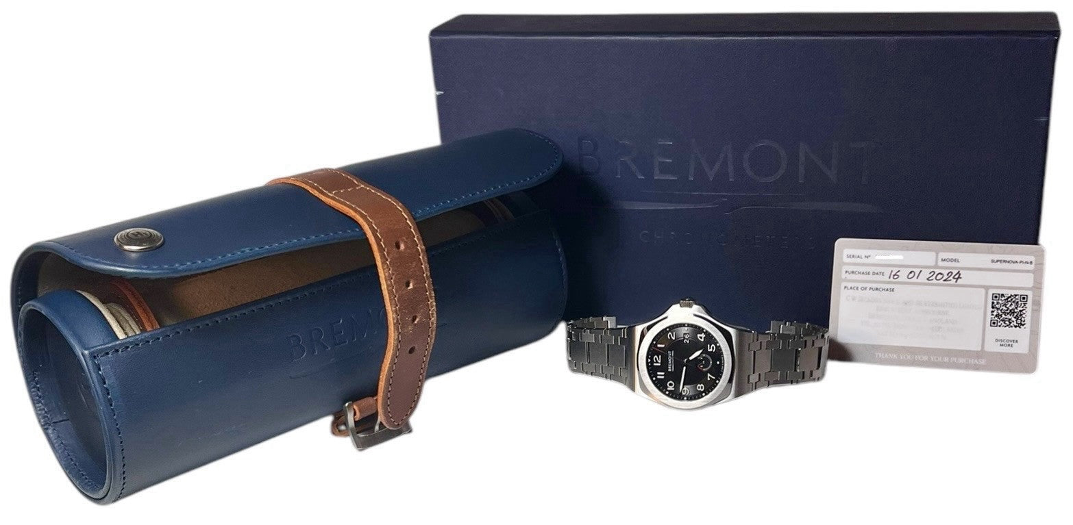 Bremont H1 Stainless Steel Black Dial 40mm Automatic Movement Men’s Watch H1