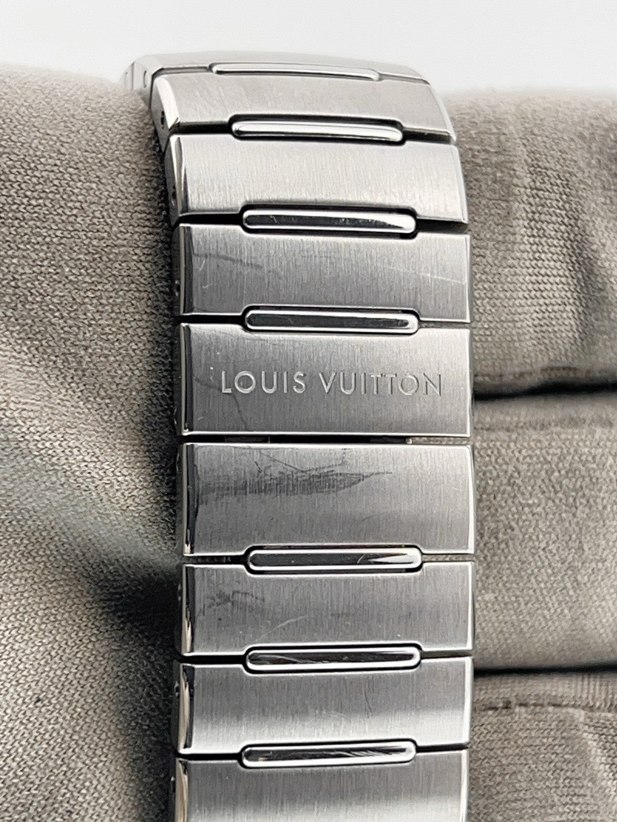 Louis Vuitton Stainless Steel Gray Dial 40mm Automatic Men’s Watch W1ST10