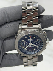 Breitling Skyracer Blue Dial Chronograph 44mm Automatic Watch A27362 - READ