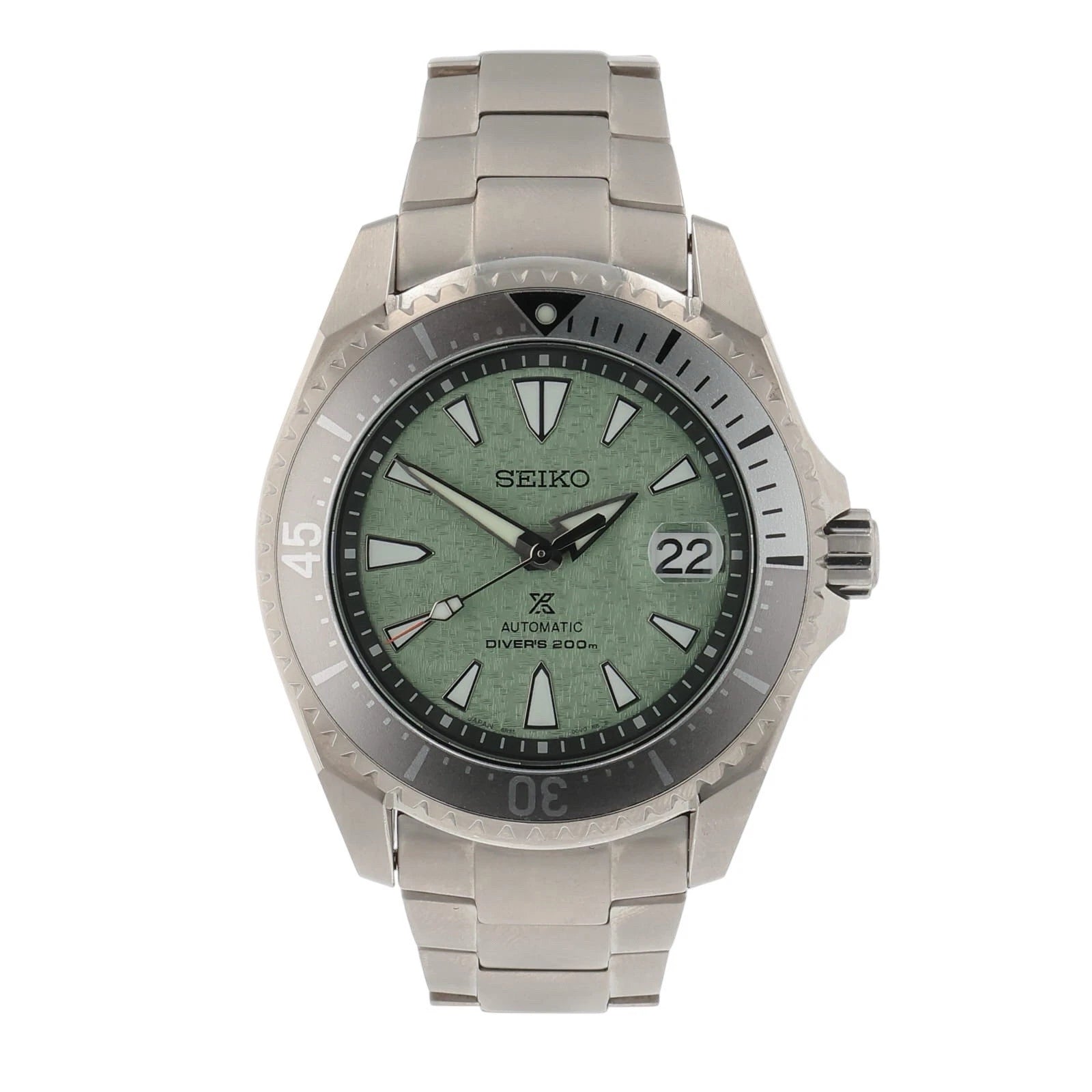 Seiko Prospex Titanium Green Dial 43.5mm Automatic Movement Men’s Watch SPB349