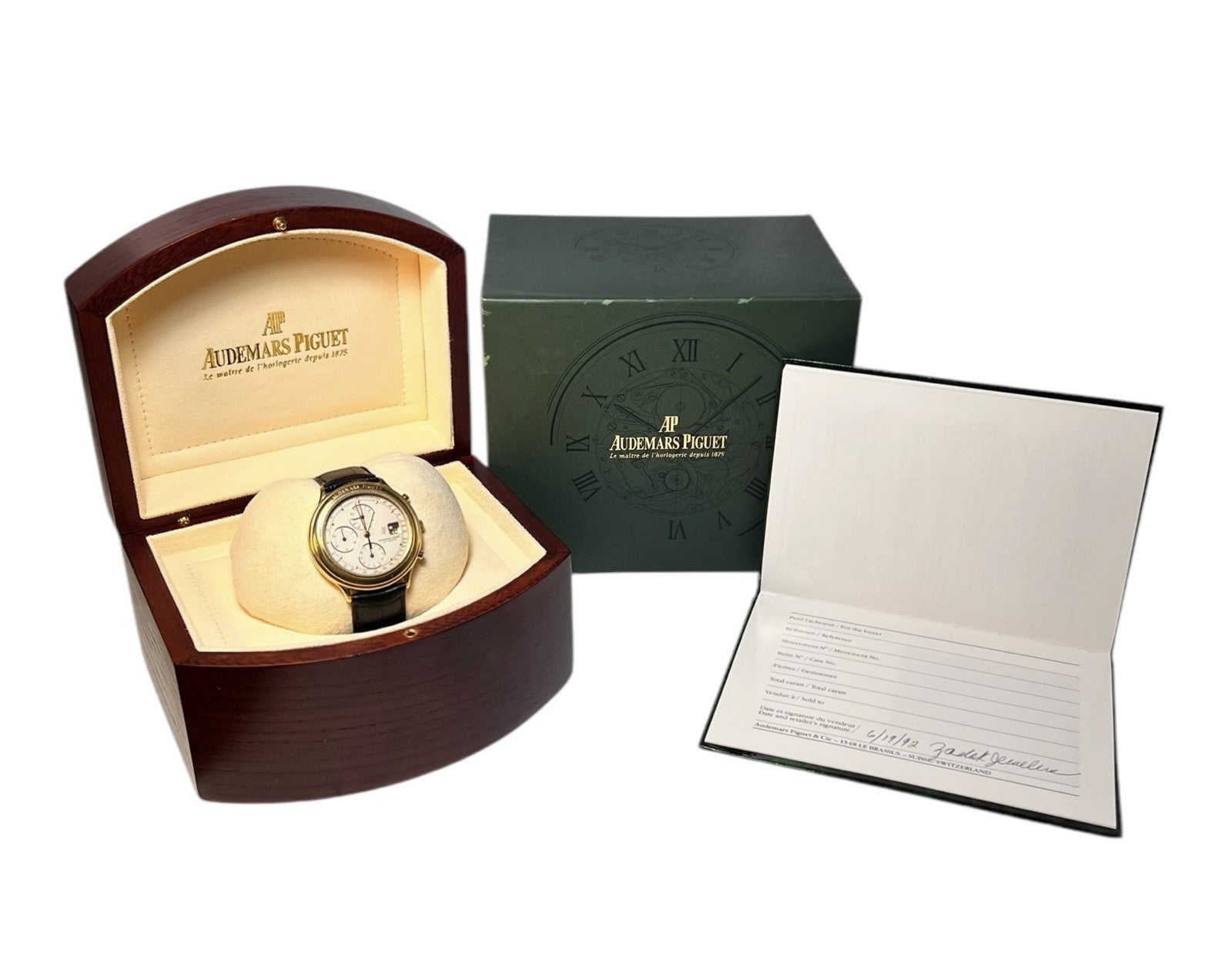 Audemars Piguet Huitieme 18k Yellow Gold Silver Dial 40mm Automatic Watch