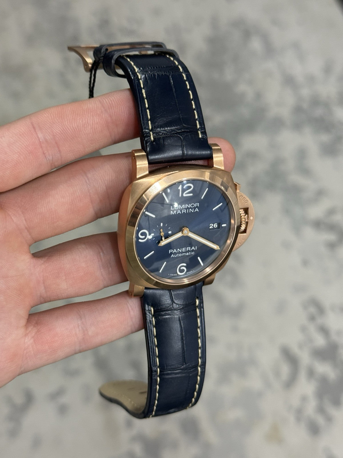 Panerai Luminoir Marina Goldtech PAM01112 - Box/Papers