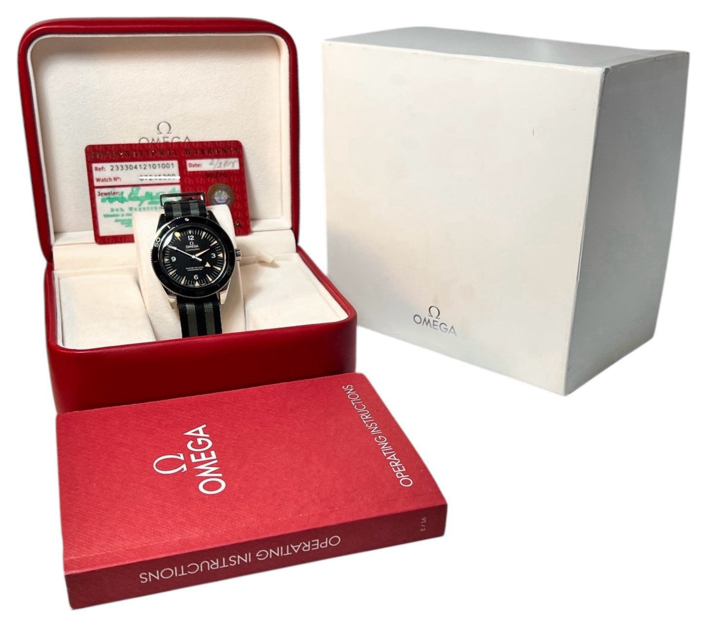 Omega Seamaster 300 Steel Black Dial 41mm Auto. Mens Watch 233.30.41.21.01.001