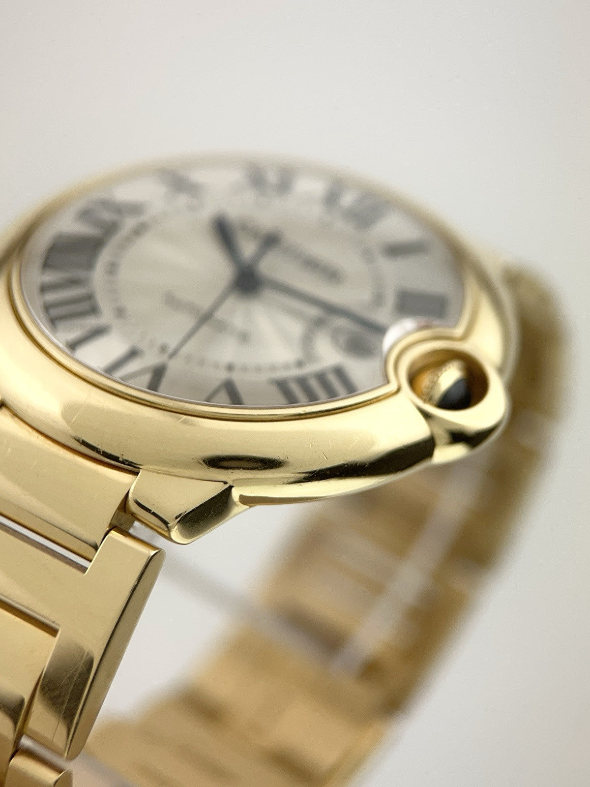 Cartier Ballon Bleu 18k Yellow Gold 42mm Silver Dial Automatic Men’s W69005Z2