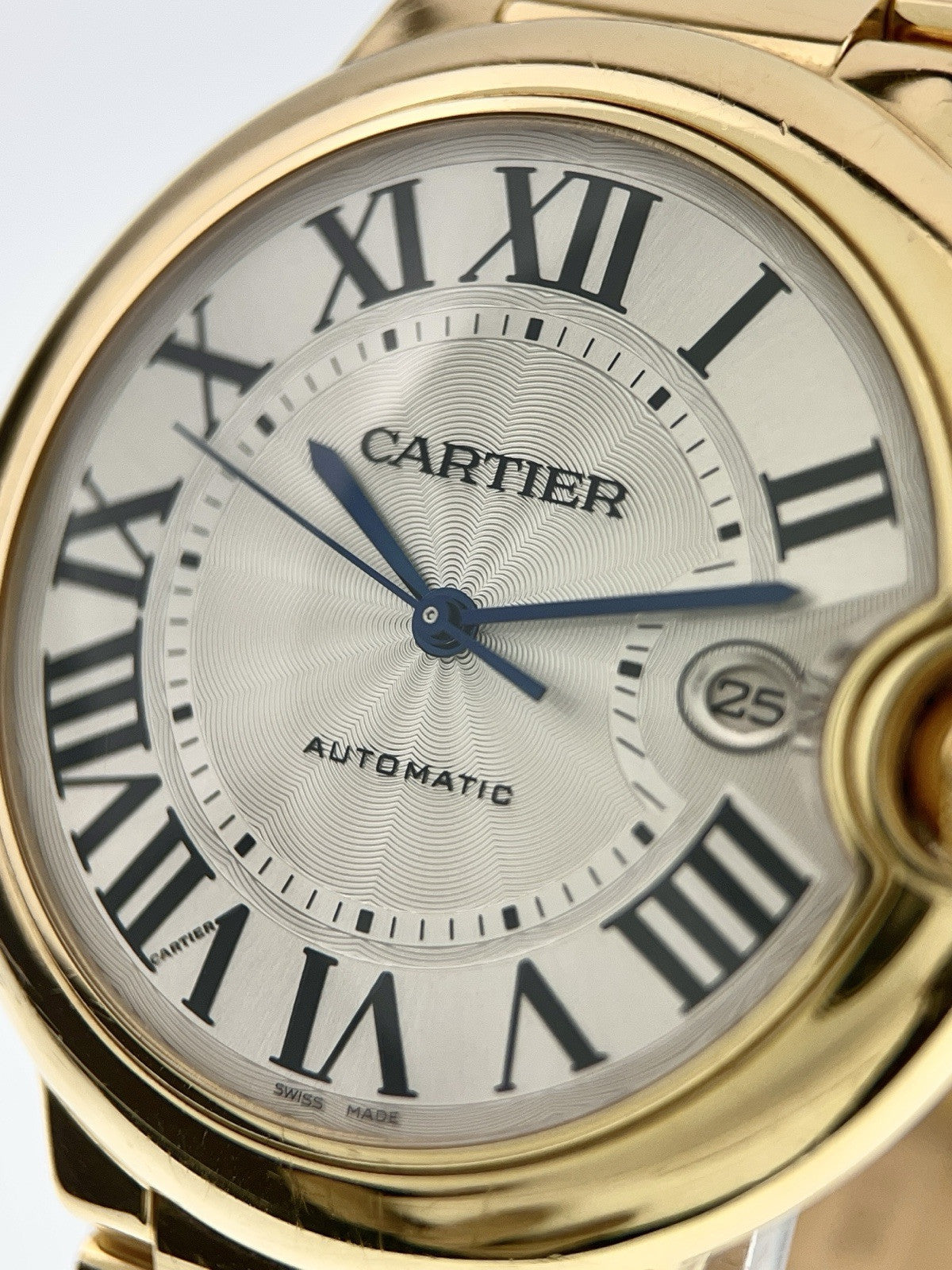 Cartier Ballon Bleu 18k Yellow Gold 42mm Silver Dial Automatic Men’s W69005Z2