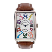 Franck Muller Crazy Hours Color Dreams 18k White Gold 31mm Men’s Watch 1200CH