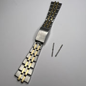 Authentic Rolex Oysterquartz 18K Gold & Steel Bracelet w/ Lug Pins For Ref 17013