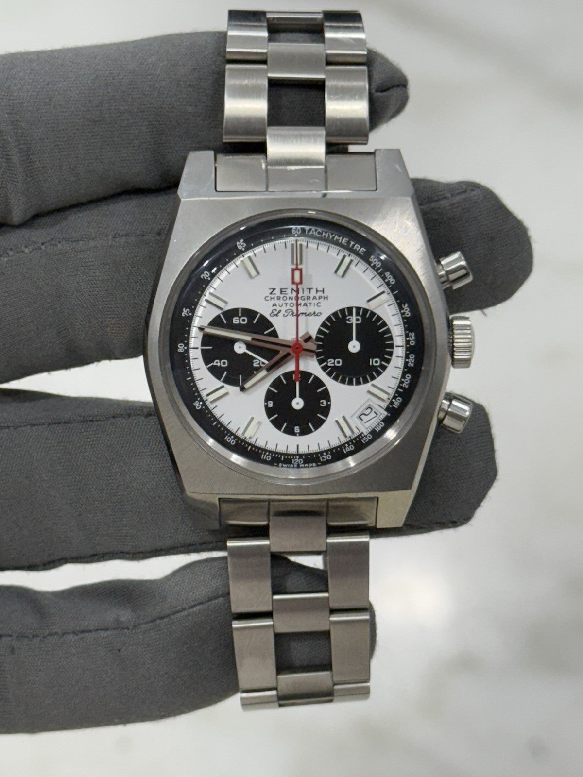 Zenith El Primero Chronomaster Steel White Dial 37mm Automatic Mens Watch A384