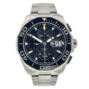 Tag Heuer Aquaracer Stainless Steel Black Dial 43mm Automatic Mens Watch CAY211A