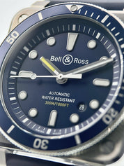 Bell & Ross Stainless Steel Blue Dial 42mm Automatic Movement Mens Watch BR03-92